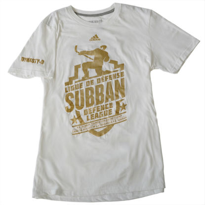 Picture of Adidas #76 tee white with gold